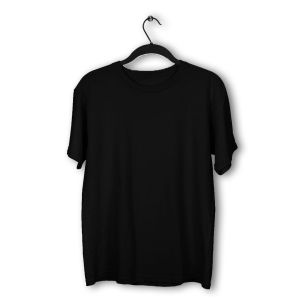 Mens Black Cotton Oversized T-Shirt