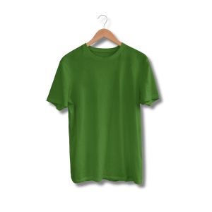Mens Green Cotton Oversized T-Shirt
