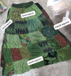 Women patchwork skirts
