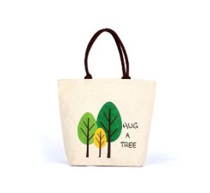 Printed Recycle Canvas Shopping Bag