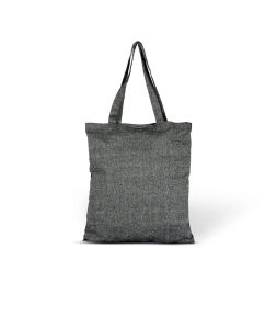 Plain Black Recycled Cotton Bag