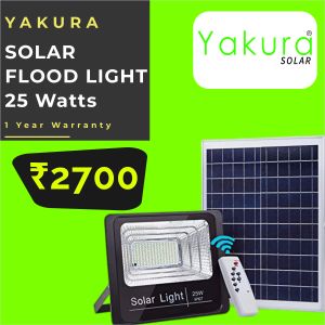 25W Solar Flood Light  -  Yakura Solar