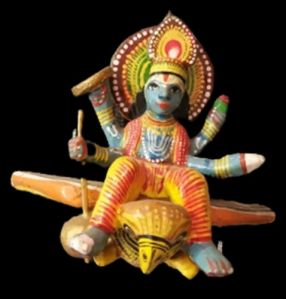 Sandalwood Vishnu God Statue