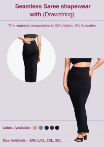 Saree shapewear, Color : Black, Blue, Ref, Maroon at Rs 300 / pc