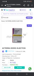 actemra tocilizumab injection