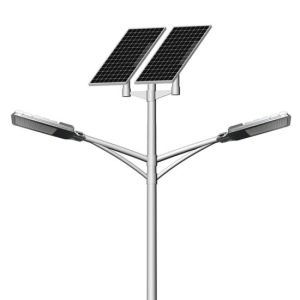 12watt Solar Street Light with Pole with 75 Watt Solar Panel