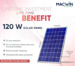 36 Cell 120 Watt Polycrystalline Solar Panel