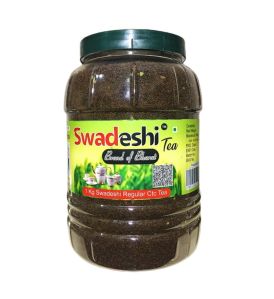 1 Kg Swadeshi Regular Ctc Tea Jar| Best Quality Darjeeling Duars Ctc Tea | Swadeshi Tea | Brand Of B