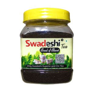 250g Swadeshi Superior Gold Ctc Tea Jar | Swadeshi Tea | Brand Of Bharat | Best Superior Gold Tea