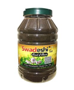 3Kg Swadeshi Gold Ctc Tea | Swadeshi Tea | Brand Of Bharat | Best Gold Tea Jar |Upper Assam Best Ctc