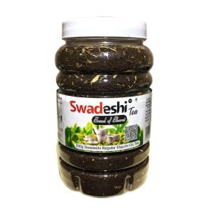 500g Swadeshi Regular Elaychi Ctc Tea | Swadeshi Tea | Brand Of Bharat | Best Elaychi Tea Jar