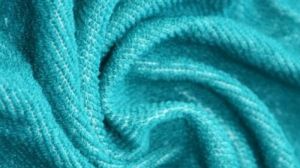 Sky Blue Woolen Tweed Fabric