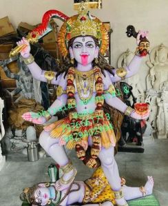 5 Feet Marble Kali Mata Statue