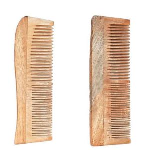 Neem Wood Regular Double Teeth Comb