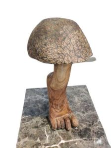 Handicraft Wood Leg Sculpture