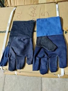 Cotton Jeans Hand Gloves