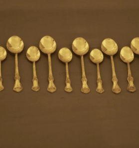 brass spoon set