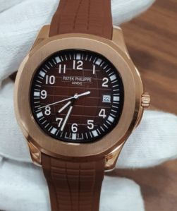 Patek Philippe Aquanaut Rose Gold Brown Swiss Automatic Watch