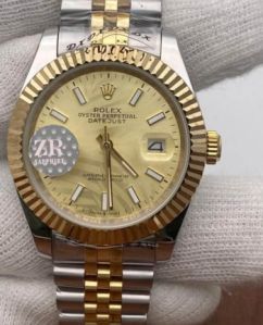 Rolex Date-Just Olive Golden Palm Swiss Automatic Watch