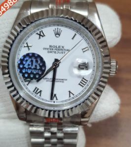 Rolex Date -Just Roman Marker White Dial Swiss Automatic Watch