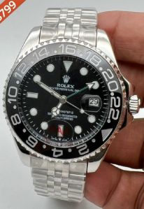 Rolex GMT Master 2 Stainless Steel Black Dial Swiss Automatic Watch