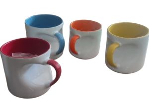 Heart cut mug 3 tone