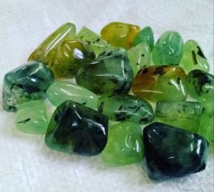 Natural Green prehnite Tumble Stones