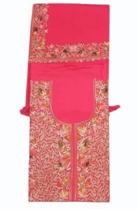 Pink Pashmina Unstitched Embroidered Suit