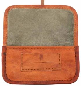 Leather Paper  Pouch