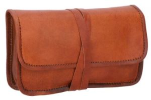 Leather String  Pouch