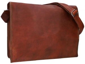 Leather Wide Shoulder Bags