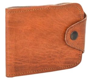 Mens Double Button Leather Wallets