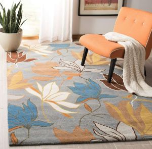 Hand Tufted Floral Carpet