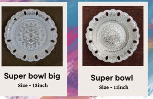 Super bowl silver plated tray