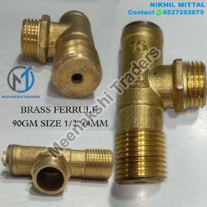 15mm x 4mm Brass Forged Non Adjustable Ferrule