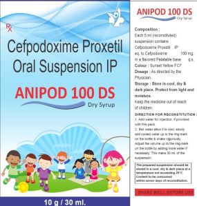 cefpodoxime 100mg swfi dry syrup