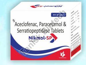 aceclofenac pcm serratiopeptidase tablet