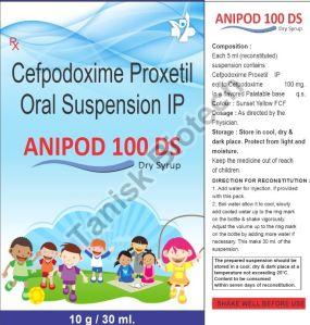 cefpodoxime 100mg swfi dry syrup