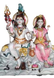 Marble Gauri Shankar Statues