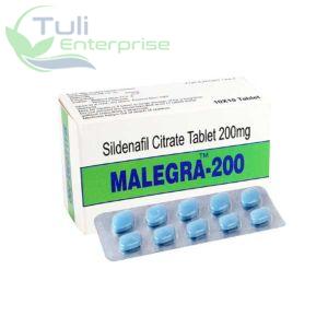 Malegra 200 mg Sildenafil&amp;nbsp;10 tabs