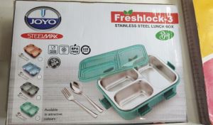 Stainless Steel 3 Partition Lunch Box