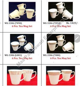 Ceramic Tea Cup Set of 6 Pcs