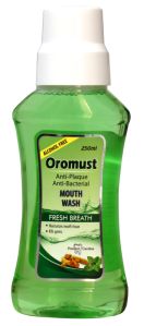 Oromust Antiplaque and Anti-Bacterial Mouthwash