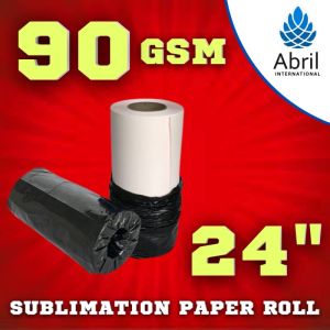 24" 90 GSM Sublimation Heat Transfer Paper Roll