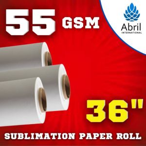 36" 55 GSM Sublimation Heat Transfer Paper Roll