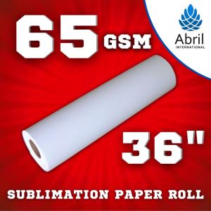 36" 65 GSM Sublimation Heat Transfer Paper Roll