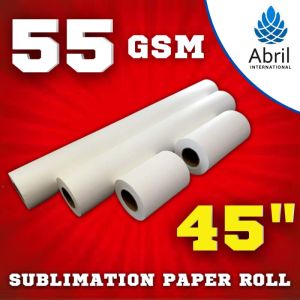 45" 55 GSM Sublimation Heat Transfer Paper Roll