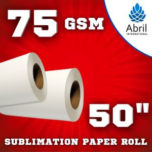 50" 75 GSM Sublimation Heat Transfer Paper Roll