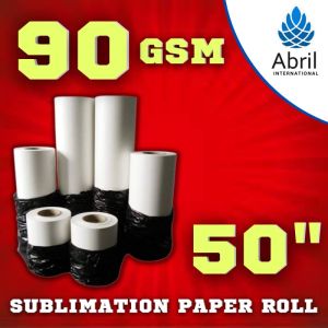 50" 90 GSM Sublimation Heat Transfer Paper Roll