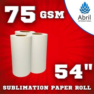 54" 75 GSM Sublimation Heat Transfer Paper Roll